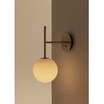 Audo Copenhagen TR Bulb suspended wall lamp, brushed brass - matte opal