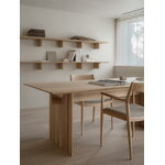 Karimoku Case N-DT01 dining table, 90 x 200 cm, lacquered oak, decoration image