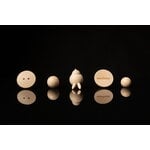 Aarikka Button magnets, 5 pcs, maple, view 2