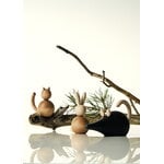 Aarikka Mouse figurine, black - natural, decoration image