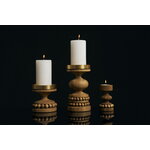Aarikka Keisarinna candleholder, oak - gold, view 2