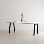 TIPTOE New Modern table 220 x 95 cm, white laminate - graphite black, decoration image