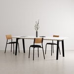 TIPTOE New Modern pöytä 220 x 95 cm, valk. laminaatti - grafiitinmusta