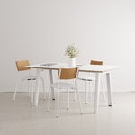 TIPTOE Table New Modern 160 x 95 cm, stratifié blanc - cloudy white