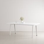 TIPTOE New Modern pöytä 190 x 95 cm, kierrätysmuovi - valkoinen