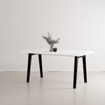 TIPTOE New Modern pöytä 160 x 95 cm, kierrätysmuovi - grafiitinmusta