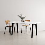 TIPTOE Table New Modern 160 x 95 cm, plastique recyclé - noir graphite