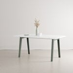 TIPTOE New Modern pöytä 160 x 95 cm, kierrätysmuovi - harmaanvihreä
