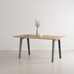 TIPTOE New Modern pöytä 160 x 95 cm, tammi - harmaanvihreä