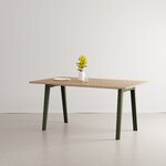 TIPTOE New Modern pöytä 160 x 95 cm, tammi - tummanvihreä