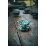 Serax Verde Lanza espresso cup saucer, 2 pcs, green, view 9