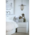 Lundia Fuuga nightstand with two drawers, white