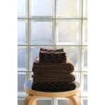 Baina Hand towel Josephine, 40 x 70 cm, tabac - noir, view 2