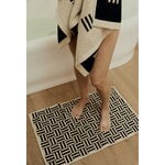 Baina Tappetino da bagno Saroma, 50 x 80 cm, sabbia - nero, immagine decorativa