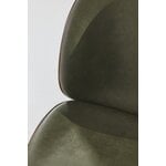 GUBI Beetle tuoli, antiikkimessinki - pähkinä - army nahka Soft