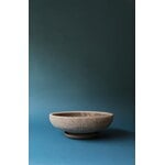 Bergs Potter Ada matala kukkaruukku alusella, lasittamaton harmaa, sisustuskuva