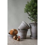 Bergs Potter Københavner Blumentopf mit Untersetzer, rohgrau, dekorationsbild