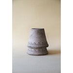 Bergs Potter Københavner Blumentopf mit Untersetzer, rohgrau, dekorationsbild