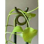 Bergs Potter Folk plant stake, Oni, glazed moss green, view 2