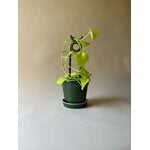 Bergs Potter Folk plant stake, Oni, glazed moss green, view 8