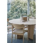 Karimoku Case A-DT03 dining table, round, 150 cm, lacquered oak, decoration image