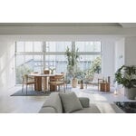 Karimoku Case N-LC02 sillón, roble lacado - lona natural, imagen de decoración