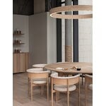 Karimoku Case N-SC01 side chair, lacquered oak - greige Vidar 4 0222, decoration image
