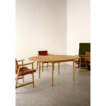 Carl Hansen & Søn BM0121 ruokapöytä, 120 cm, öljytty tammi, sisustuskuva