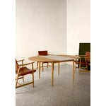 Carl Hansen & Søn Sedia BM1106 Huntsman, rovere oliato - pelle cognac - acciaio, immagine decorativa