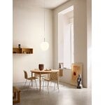 Carl Hansen & Søn BM0121 ruokapöytä, 120 cm, saippuoitu tammi, sisustuskuva