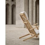 Carl Hansen & Søn Sedia a sdraio BM5568 con cuscino, teak - Heritage Papyrus 18006, immagine decorativa