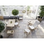 Carl Hansen & Søn Sedia a sdraio BM5568 con cuscino, teak - Heritage Papyrus 18006, immagine decorativa