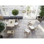 Carl Hansen & Søn Sedia a sdraio BM5568 con cuscino, teak - Heritage Papyrus 18006, immagine decorativa
