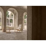 Carl Hansen & Søn Sedia a sdraio BM5568 con cuscino, teak - Heritage Papyrus 18006, immagine decorativa