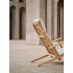 Carl Hansen & Søn Sedia a sdraio BM5568 con cuscino, teak - Heritage Papyrus 18006, immagine decorativa