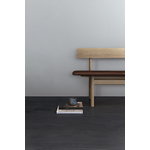 Fredericia Mogensen 3171 bench, soaped oak - burnt sienna leather, decoration image