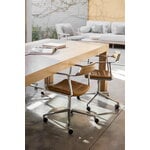 Vipp 452 Swivel tuoli, kiillotettu runko - camel nahka, pyörät, näkymä 11