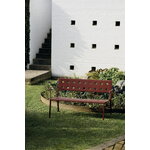 HAY Balcony Lounge penkki käsinojilla, 121,5 x 69 cm, iron red