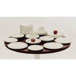 HAY Ceramic table, 90 cm, bordeaux, decoration image