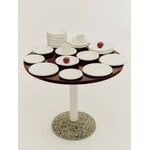 HAY Ceramic table, 90 cm, bordeaux, decoration image