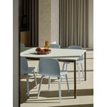Muuto Visu chair, wood base, light blue, decoration image