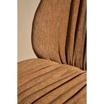 GUBI Beetle Soft dining chair, conic black chrome - walnut - Belsuede 132 brown, decoration image