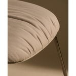 GUBI Beetle Soft dining chair, conic black chrome - Reales 001 white, decoration image
