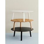 HAY Bella coffee table 80 cm, low, white, decoration image
