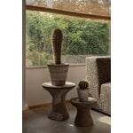 Bergs Potter Atlas Blumentopf mit Untersetzer, rohgrau, dekorationsbild