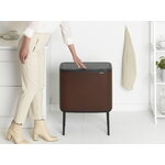 Brabantia Bo Touch Bin 11 + 23 l, Mineral Cosy Brown