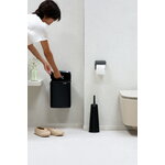 Brabantia Bo Waste Bin, 7 L, noir mat