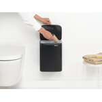 Brabantia Bo Waste Bin, 7 L, noir mat