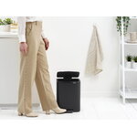 Brabantia Bo Pedal Bin, 12 L, matt black, decoration image