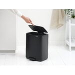 Brabantia Bo Pedal Bin, 12 L, matt black, decoration image